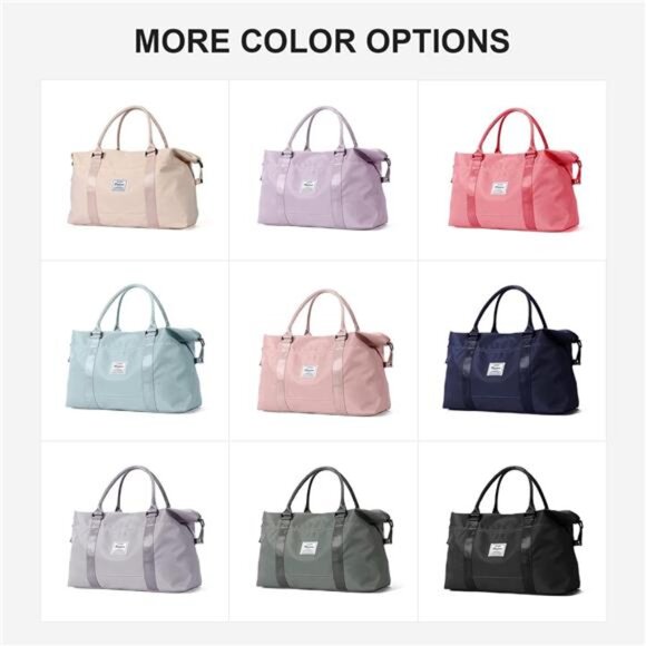 Sport Travel Duffle Bag Large Gym Tote Bag for Women, Weekender Carry on Bag - Picture 6 of 7